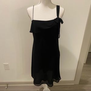 Loft Black Night Out Sleeveless Slip Dress